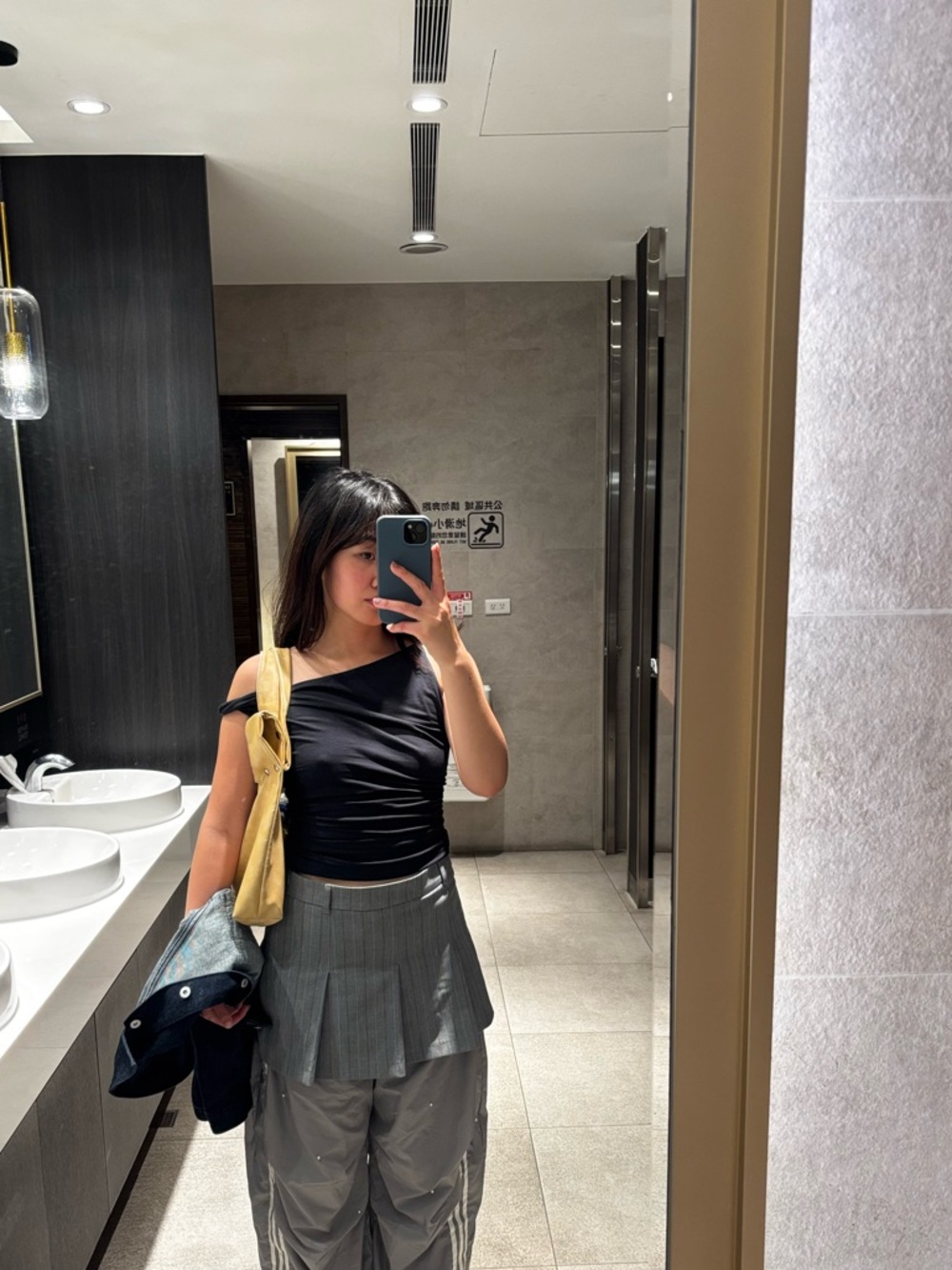 Zara grey mini skirt